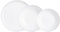 Luminarc Ammonite Servizio da tavola in Vetro Opale Extra Resistente per 6 Persone, 18 Pezzi, Senza BPA, Made in France, Bianco