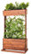 Hochbeet mit Rankseilen Cube 2 - Gemüsebeet Kräuterbeet - Beet für Terrasse Balkon & Garten
