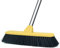 Floor Scrubbing Brush with Soft Bristles - 12.2 inch Wide - Floor Scrubber Indoor Long Handle Cleaning Brush Push Broom for Home Kitchen Bathroom Tub Decking Patio Grout Tile Carpet Wood