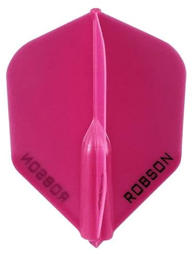 Robson Plus Dart Flight Nr. 6 Flight zum Aufstecken sehr Robust Lange haltbar (Pink)