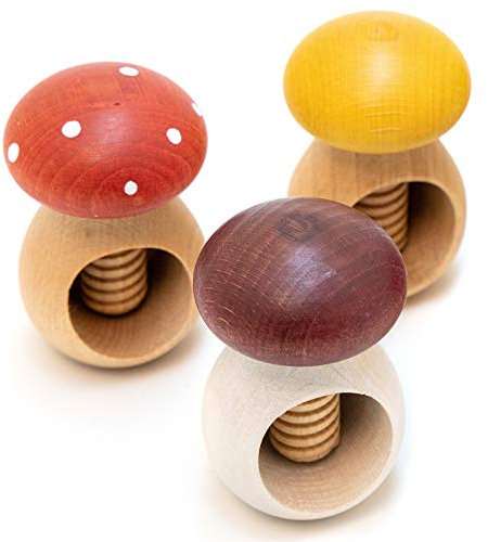 Holzfee Nussknacker Pilz Trio Set (Pilz F-O-W)