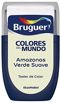 Bruguer Tester Colores del Mundo Pintura para paredes monocapa Amazonas Verde Suave