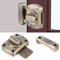 Bathroom Toilet Door Latch,Zinc Alloy Bathroom Latch with Screws Rotate Bolt Gate Latch Door Lock,Safety Door Slide Lock for Bathroom Door Cabinet Door