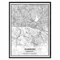 Hamburg Deutschland Karte Wandkunst Leinwand drucken Poster Artwork ungerahmt moderne Schwarz-Weiß-Karte Souvenir Geschenk Home Decor 23x28cm