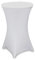 Julido Stehtischhusse Dekorations-Überzug für runde Stehtische Stretch 60cm Weiß Gartenparty Feier Hochzeit Taufe