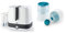 NUK Vario Express Dampf-Sterilisator 3-in-1 Modular für bis zu 6 Babyflaschen, Sauger & Zubehör oder Milchpumpe & Milchpulver-Portionierer, BPA-frei, 3 Stück, (petrol Farbe)