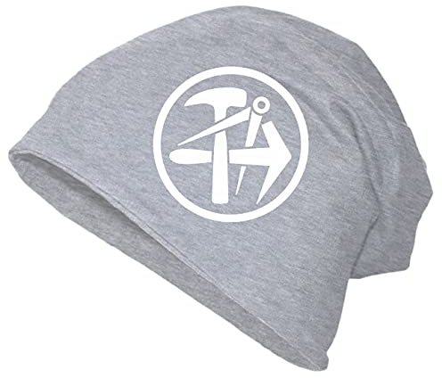 Spaß Kostet Herren Long Beanie Mütze Dachdecker Logo Größe XS - XXL