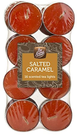 Pan Aroma Scented Tea Light, Caramel, 16 Pack