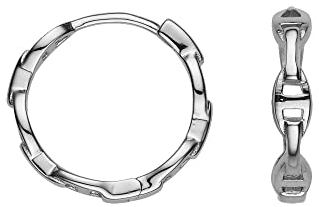Xenox Damen 925 Sterling Silber Creolen in silberfarben - TIMELESS - XS91286