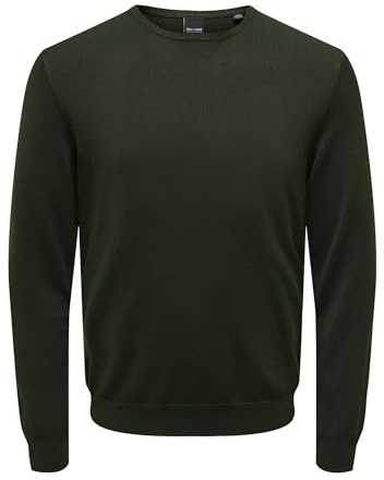 ONLY & SONS Herren Onswyler Life Crew Knit Noos Strickpullover, Rosin, L EU