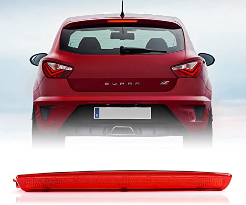njssjd 1 x rote Linse LED High Level 3. Bremslicht Bremslicht für Seat Leon II, Seat Ibiza ST Ibiza IV Typ 6J 6P hinten mittig hoch montiert dritte Bremsleuchte