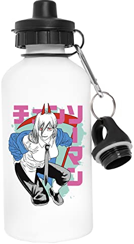 Guerriero Motosega Borraccia Ecologica Riutilizzabile Bianca Per Bottiglia D'acqua In Acciaio Inossidabile