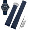 HEYOZURY Uhrenarmband für Tag Heuer 22mm Silikon Faltschnalle armband Aquaracer Serie Monaco Serie Ersatz Armband Original Armband Uhrenarmband for Tag Heuer