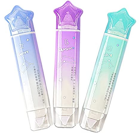 BITOSEE 2-in-1 weißes Korrekturband und doppelseitiges Klebebandrolle, niedlich, schnell trocknend, Japan, weiß, mit permanentem Klebeband, für Schule, Büro, sofortige Korrektur und Scrapbook-Zubehör
