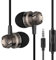 Feriany Audífonos cable de 3,5 mm Turbo Subwoofer auriculares intrauditivos controlados por cable de