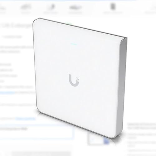 Ubiquiti Access Point U6-Enterprise-IW WiFi 6E, nero, compatibile con computer portatili, desktop, dispositivi mobili, dispositivi WiFi 6