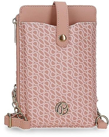 Pepe Jeans Megan Kleine Umhängetasche Rosa 9,5 x 16,5 cm Kunstleder, Rosa, Talla única, Kleine Umhängetasche