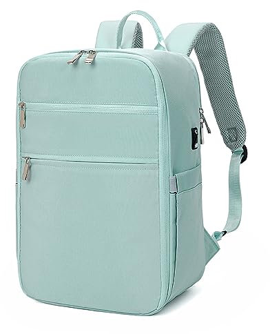 RuoSien Mochila Viaje Cabina Avion 40x20x25, Maleta, Bolsa de Viaje Aplicar para Mochila Ryanair 40x20x25 Con Orificio de Carga USB y Bolsillo Antirrobo (Azul, 40x20x25cm)