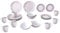 Van Well Porzellan Kombiservice SINA 24 TLG. Tafelservice Farbe Beere