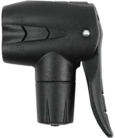 BV Schrader & Presta Pump Head - Universal Bike Pump Head Replacement with Leak-Free Seal - Dual Valve or Double-Sided Head - Durable Floor Pump Replacement Head - Tool-Free Installation