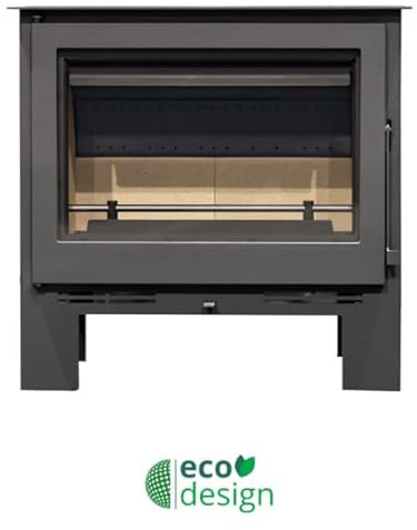 METLOR Stufa a Legna, modello Smart, Potenza 7,8 kW, Rustico, Ventilazione Diretta, Montaggio ad Incasso