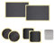 6 Pièces Kit de Réparation de Chambre à Air de Vélo Autocollant - Rustines Autocollante en Formes Ronde, Carrée et Rectangulaire avec Râpe Métallique - par Mobi Lock