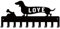 SUPERDANT Porte-Clés en Métal pour Chien, Teckel, Décoratif, 10 crochet, Organisateur de Clés, Mural, Ceinture D'Entrée, Crochets pour Parapluie, Cintres pour Laisse de Chien