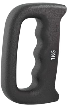 Harilla Handgewicht Boxhantel Ergonomische Hantel mit Rutschfestem Griff Handgewicht Core Schattenboxen Fitness Aerobic Cardio, 1 KG