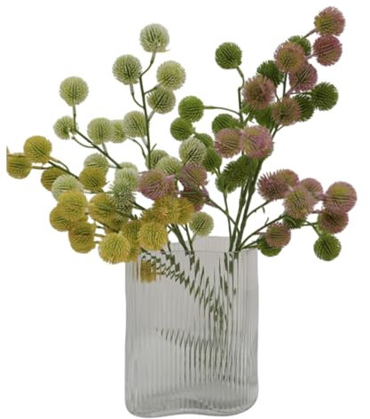 BQEE Künstliche Tannenzapfen, dekorative Akzente, 63,5 cm hoch, 3 Stück, 18 Früchte pro Stab, Dekoration für Zuhause, Büro, Schlafzimmer, Rosa