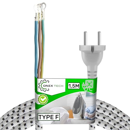 Universel Cable pour Fer à Repasser a Une Longueur de 1,5 m - Garantie de 5 Ans - Onix Tech