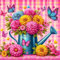 Diamond Painting Erwachsene Rosa Gänseblümchen-Diamant Painting Bilder Erwachsene Blumen,5D Diamond Painting Bilder Gänseblümchen Für Haus Dekoration(30x30cm)