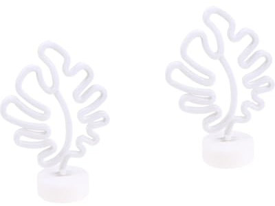 OSALADI 2St dekoratives Licht weißer plissierter Lampenschirm dekorative Desktop-Leuchten Halloween-Süßigkeitshalter weihnachtsdeko christmas decorations weihnchtsdeko LED-Licht Nachtlicht