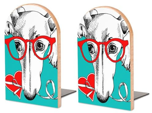 Serre-Livres Chien Serre-Livres pour Étagères Support De Tablette pour Bureau Écoles