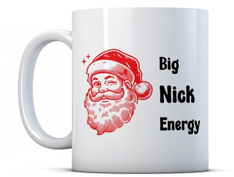 BWW Print - Big Nick Energy - Playful Christmas Mug Gift, Ceramic, 11fl.oz.