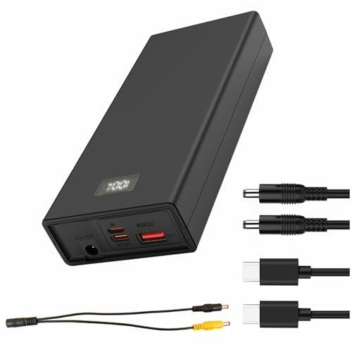 Portatile DC 12V Ricaricabile Batteria agli ioni di litio Uscita USB-C Bank Batteria Esterna per Striscia LED, CCTV Macchina Fotografica Telefono di Ricarica 12V 3A Battery (A20)