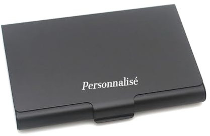 Rolianse Professionnelle Métallique Porte Carte De Visite Personnalisé en Acier Inoxydable Porte Cartes de Visite Super léger Étui pour Cartes pour Hommes et Femmes Durable
