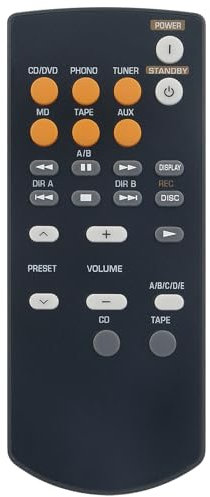 Replacement RAX15 WF67620 Remote Control Commander Compatible with Yamaha AX-497 AX-397 Stereo Amplifier