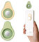 ZUWIJEQ 2 Confezioni Magnetico per Porta Telecomando da Muro,Silicone Porta Telecomandi,Supporto Autoadesivo per Telecomando TV per Casa,Ufficio,Scuola Forniture (Giallo,Verde)