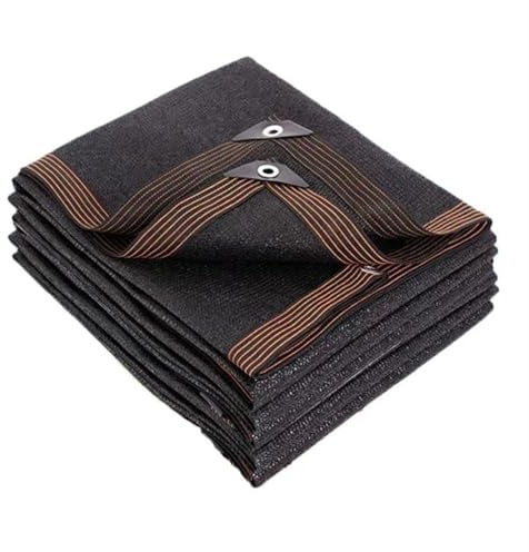 RKJDMSWJ Red de Sombra para jardín, balcón, Plantas, toldo para Exteriores, Patio, Coche, toldo para Piscina, Tela de Sombra para Piscina, protección Solar y privacidad (2 Pulgadas, Negro, 4 x 6 m)