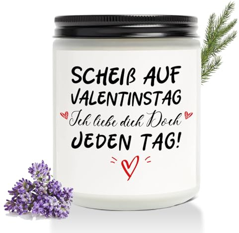 Valentinstag Jahrestag Geschenk für Sie, Geschenkidee zum Valentinstag, Duftkerze Liebes Geschenke Männer Frauen Freund Freundin Weihnachten Geburtstag Liebesgeschenk Valentinstagsgeschenk für Sie Ihn