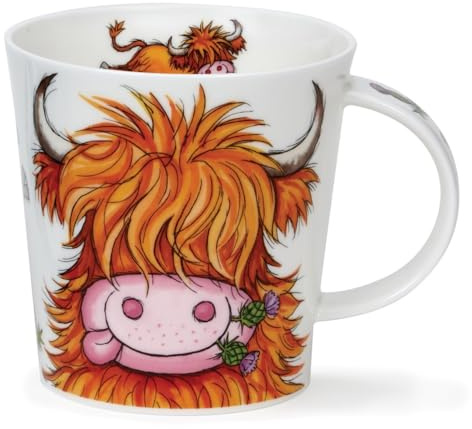 Dunoon Benmore Big Coos Tasse Jumbo en porcelaine anglaise Motif vache Highland 0,75 l