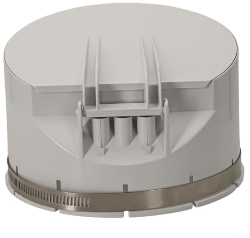 Clapet anti-retour pour tuyau d'évacuation en PVC 50-160 mm, bouchon anti-odeurs pour drain de sol et tuyau de pluie, filtre blanc avec pince pour balcon, jardin (160 mm)