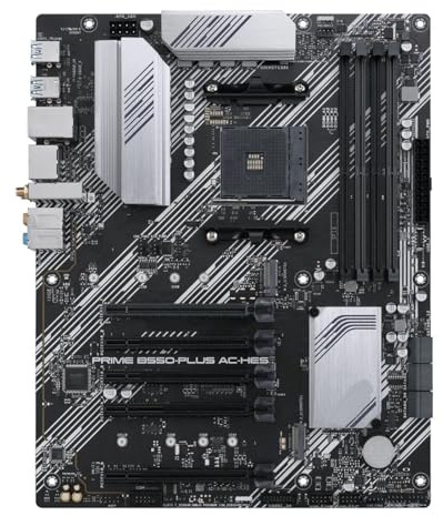 Placa Madre Fit For ASUS Prime B550-PLUS AC-HES | AM4 compatible con Ryzen 5 5600 R7 5700X3D CPU Dual M.2 WIFI HDMI PCIe 4,0 ARGB. ATX