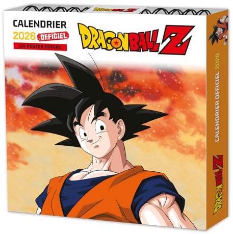 CALENDRIER OFFICIEL DRAGON BALL Z 2026: Un poster offert