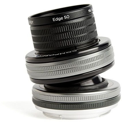 Lensbaby Composer Pro II inkl. Edge 50 Sony E/ schwenkbares Tilt-Objektiv / ideal für selektive Schärfeeinstellungen umrandet mit sanfter Unschärfe / Brennweite 50 mm, Blende f/3,2 / 20 cm Naheinstellgrenze / passend für Sony Systemkameras und Spiegelreflexkameras