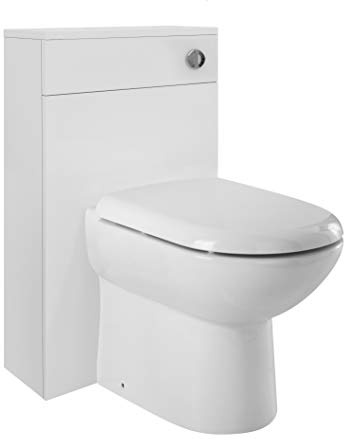 Nuie NVM141 Eden WC Units, Gloss White, 500 mm