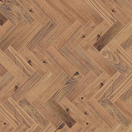 Melody Jane Dolls House Parquet Floor Sheet Gloss Card Rustic Walnut Miniature 1:12 Flooring