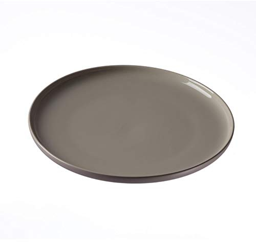 Flirt by R&B 403336 Jasper Speiseteller Ø 26 cm, Taupe/grau (1 Stück)