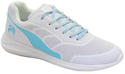 Henselite Ladies HL74 Lightweight Impact X Lawn Bowls Shoes Turquoise UK 5