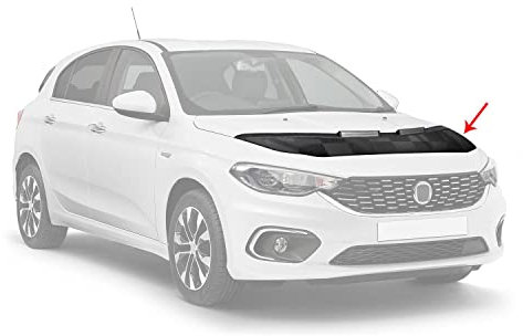 OMAC Haubenbra Steinschlagschutz Bonnet Bra kompatibel mit FIAT Tipo alle Modelle 15-25 Schwarz